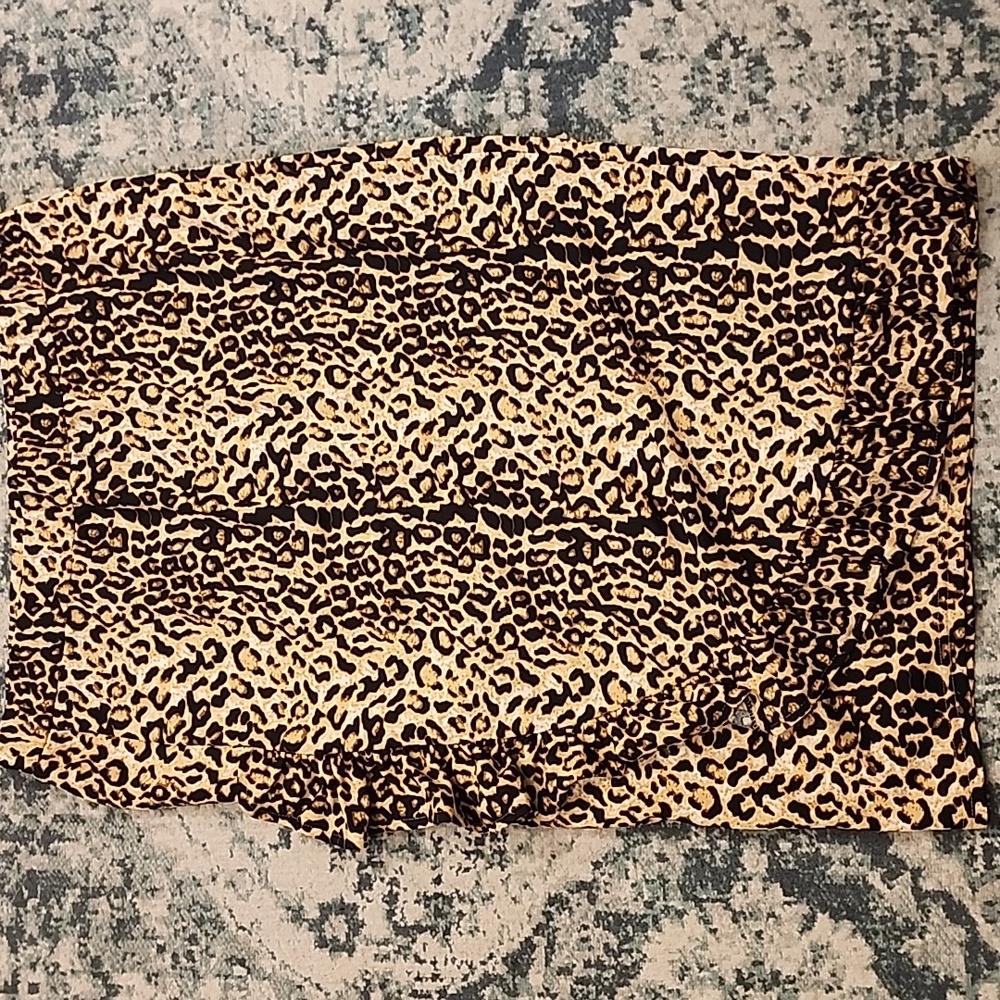 Leopard Print Puff Sleeve Set - Picture 2 of 3